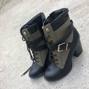 Combat Boot Heels Booties